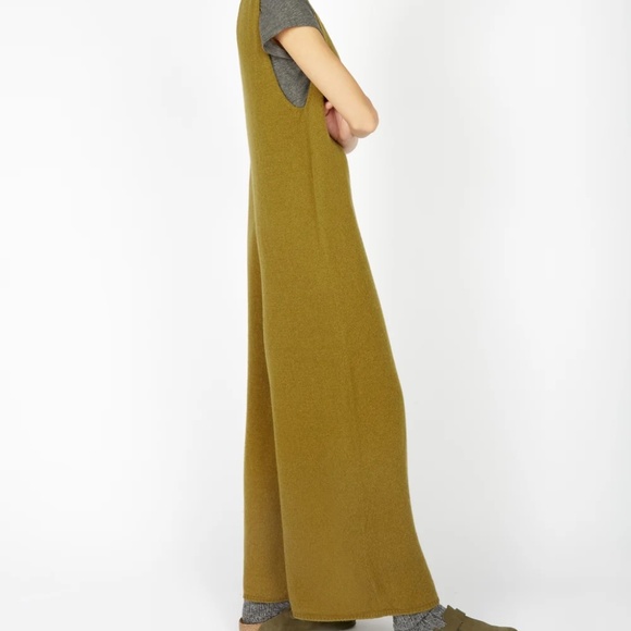 Irelands Eye Sanderling Jumpsuit, Merino Wool, Olive, Size Medium (US 6-8) - Picture 3 of 9